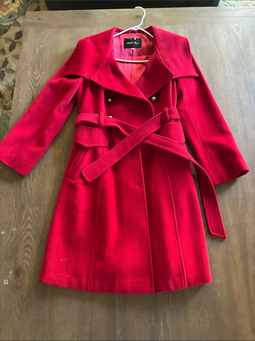 Belle Fare cashmere angora wool coat